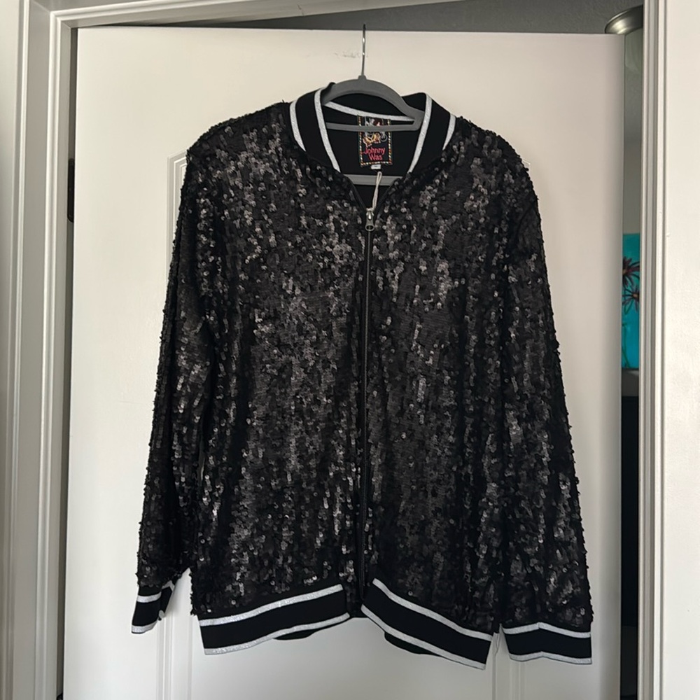 NWT stunning Johnny Was sparkly jacket